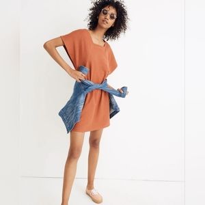 Madewell Texture & Thread Square-Neck Dress